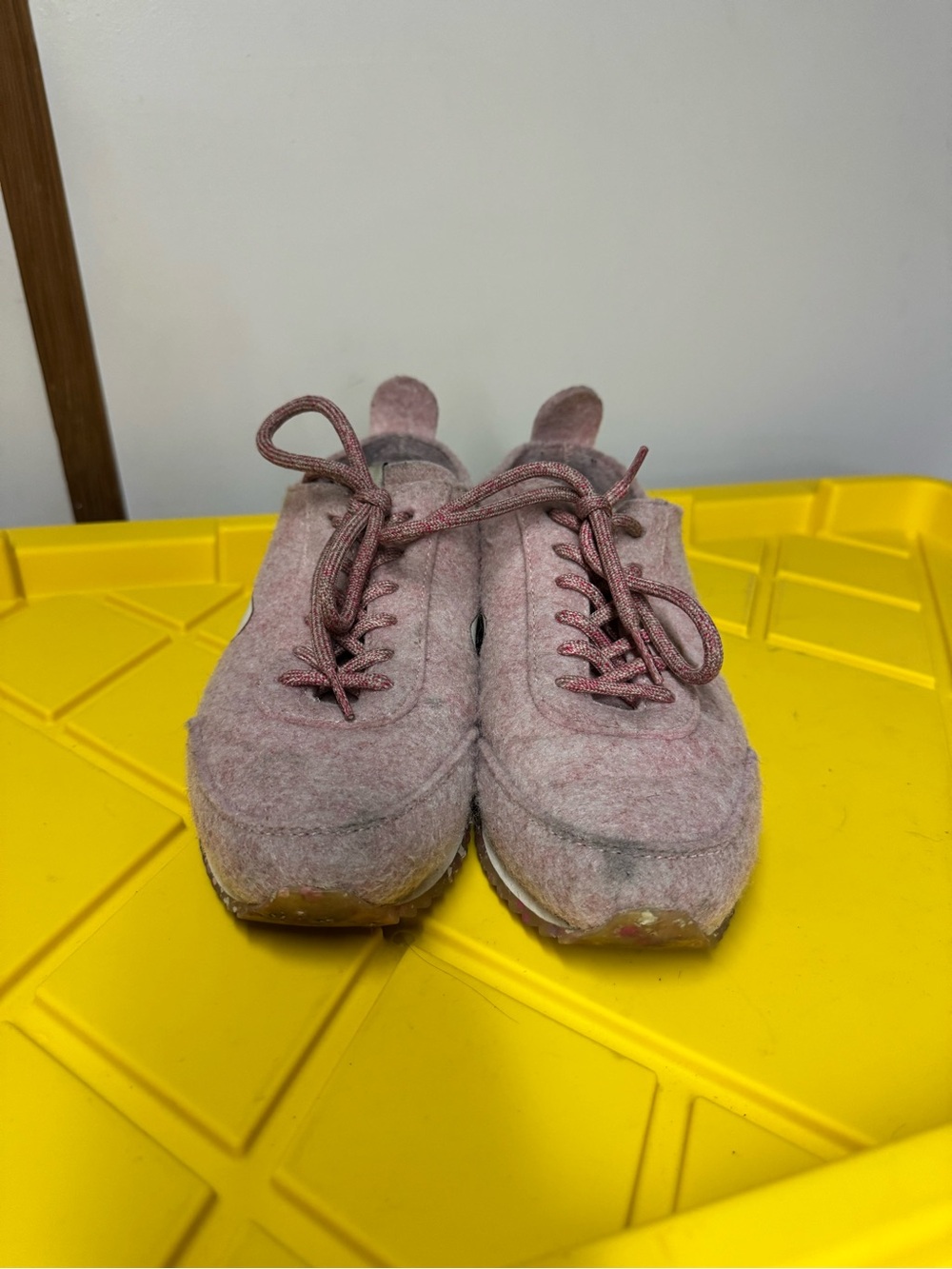 rag & bone Retro Runner Pink Felted Wool Sneakers EU 38 Women’s US 8